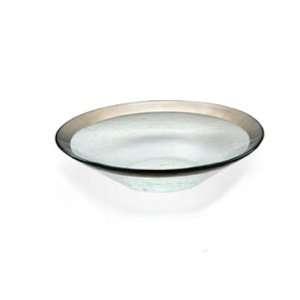 AnnieGlass Roman Antique Wok Bowl   13.25 Inch Platinum  