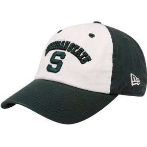 New Era Michigan State Spartans Geen White Team Logo Adjustable Hat 
