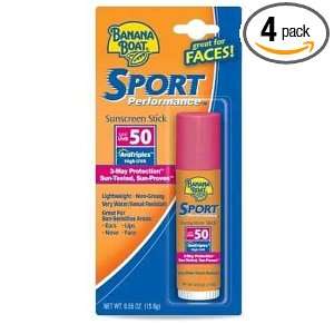 Banana Boat Sport Performance Stick Spf 50, 0.55 Ounce (Pack of 4)