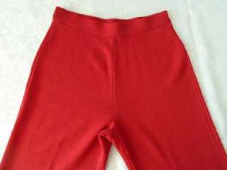 ST JOHN COLLECTION~Marie Gray~Summer Nautical Red Santana Knit Pants~2 