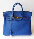  Hermes blue ardeen 32 cm GoldHW HAC birkin purse shopper bag handbag 