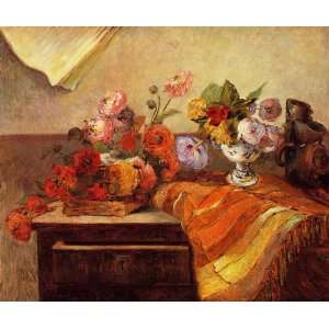  Oil Painting Pots and Bouquets Paul Gauguin Hand Painted 
