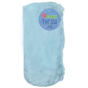  Capelli New York Teddy Fur Blanket Light Blue