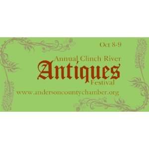  3x6 Vinyl Banner   Annual Clinch River Antiques Festival 