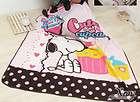 Snoopy penaut cover blanket Sheet & pillow case for single full bed 