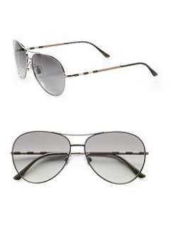 Burberry   Metal Aviator Sunglasses