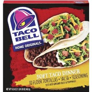 Taco Bell Home Originals Soft Taco Dinner Kit, 16.35 Ounce Boxes