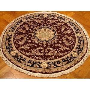   6x6 Hand Knotted TABRIZW/SILK Chinese Rug   60x60