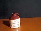 Vintage Maple Syrup Hand Decorated Mini Crock / Jug