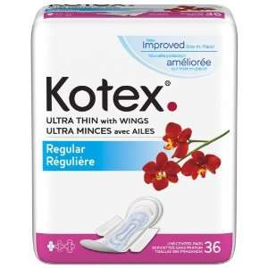  Kotex Ultra Thin Maxi Pads with Wings 36 ct Health 