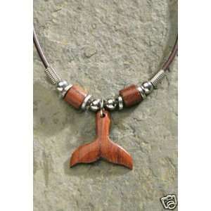  Hawaiian Pewter & Wood Brown Cord Whale Tail #7 Kitchen 