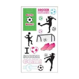  Autumn Leaves 3 D Stickers   Soccer Rules 16pc With UV 