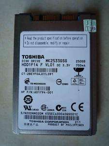   MSATA micro sata Toshiba 5400rpm 250GB MK2529GSG 4046443012282  