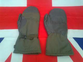 EX ARMY MILITARY GERMAN PLAIN GORTEX LINED EXTREME COLD MITTENS  