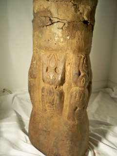 Wooden Hand Carved African Horns Standing 8feet tall  
