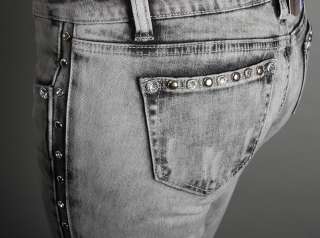 NEW SEXY Crystal BLING Designer Flattering Skinny Jeans  