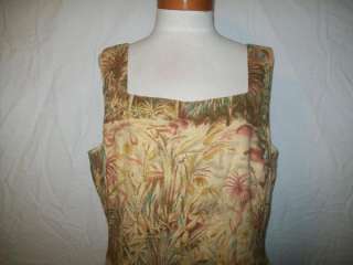 Donna Morgan dress sleeveless linen cotton size 16  