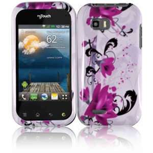 Purple Lily Hard Case Cover for LG Mytouch Q LG Maxx Qwerty C800