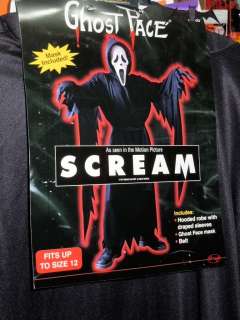 Boys Halloween Costume~SCREAM~Fits Up To Size 12 NEW  