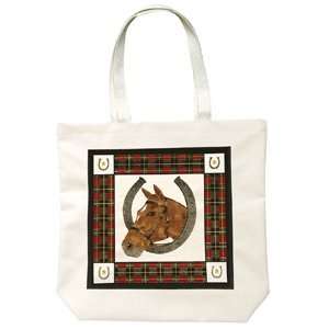    Alices Cottage Horse in Horsehoe Tote Bag