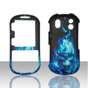  Blue Skull Fire Samsung Intensity II 2 U460 Verizon Case 