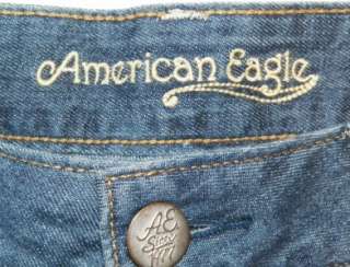 Womens AMERICAN EAGLE Cuffed Denim Jean Shorts SEXY Shorts Size 4 