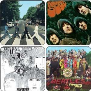 Beatles Album Cover Coaster Set in Presentation Sleeve (official 