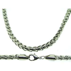   Necklace   Silver Plated   Mens   6mm, 24, Hip Hop Bling Jewelry