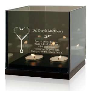  Personalized Doctor Thank You Double Tea light Candle 