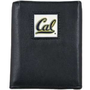  Cal Golden Bears Black Tri Fold Leather Executive Wallet 