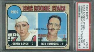 1968 Topps 247 (R) Johnny Bench PSA 9 (6386)  