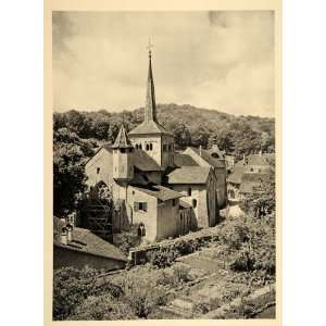  1938 Romanesque Church Romainmotier Envy Switzerland 