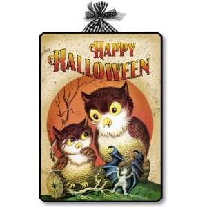    Item 10011 Vintage Style Halloween Owls Decoration