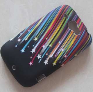 Rainbow Star Soft TPU Cover Skin Case For HTC Wildfire G8  