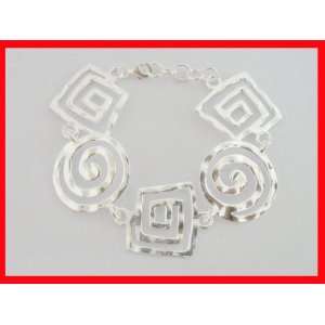   Geometric Sterling Silver Bracelet #4348 Arts, Crafts & Sewing