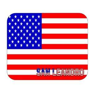  US Flag   San Leandro, California (CA) Mouse Pad 