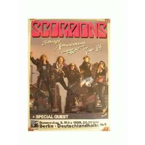  The Scorpions German Concert Tour Poster 1989 Everything 
