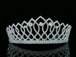 Pageant Wedding Bridal Crystal Tiara Crown 8372  