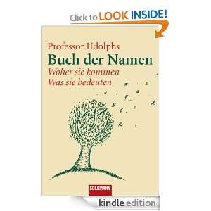   Buch der Namen Woher sie kommen   Was sie bedeuten   (German Edition