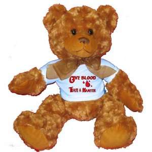  Give Blood Tease a Hamster Plush Teddy Bear with BLUE T 