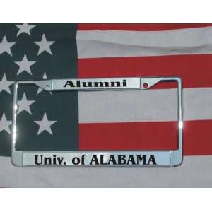  University of Alabama Chrome Laser Engraved License Plate 