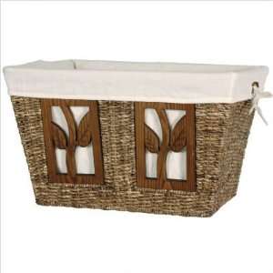  Arbor Lined Woven Basket (Light Coffee) (10.25H x 9.75W 