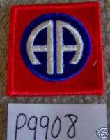 US ARMY 82nd AIRBORNE DIVISION SHOULDER PATCH P9908  