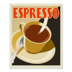  Cafe Deco Espresso Posters