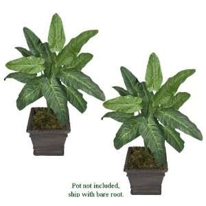   Philodendron Artificial Tropical Plants, with No Pot