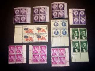   NH US PLATE BLOCKS Old Stamps Collection mnh    