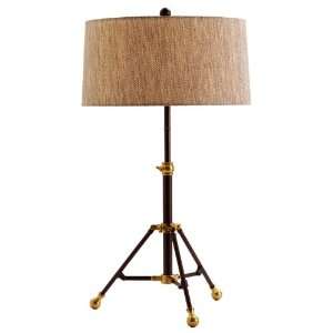   Samara Brass/Charcoal Adjustable Table Lamp   49887 951 Home