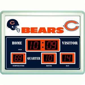    14x19 Scoreboard/Clock/Therm Chicago Bears