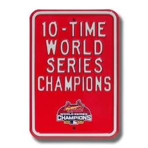  10 TIME WORLD CHAMPIONS Parking Sign