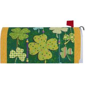   Shamrocks Happy St. Pats Day Magnetic Mailbox Wrap Cover Home